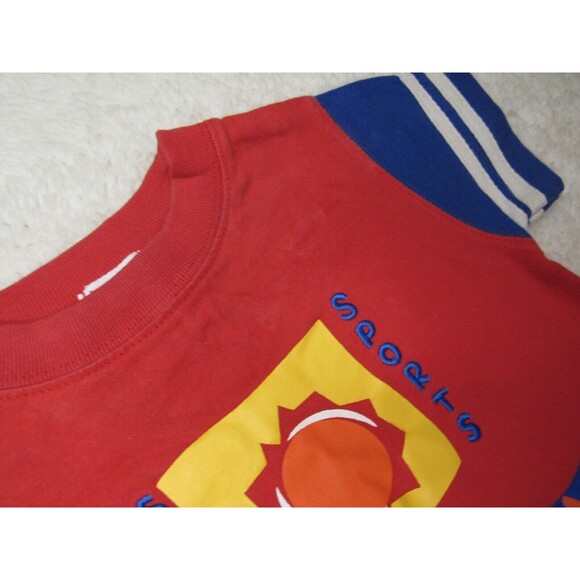 Baby GAP Red Primary Color Block Short Sleeve Romper One Piece Snap Crotch 3-6M - Picture 10 of 12